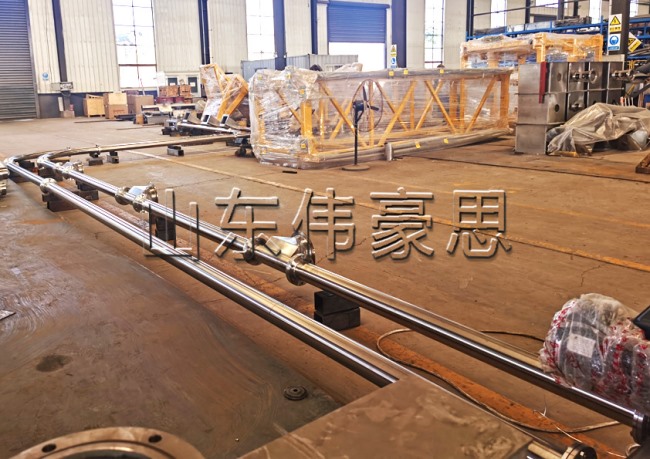 硫磺粉管鏈輸送設(shè)備，管鏈機(jī)可實(shí)現(xiàn)拐彎輸送