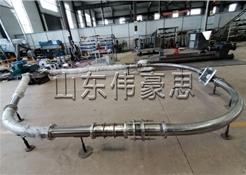 環(huán)形管鏈粉體輸送機，塑料顆粒管鏈輸送系統(tǒng)