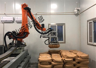 全自動拆垛生產線 飼料移動式自動拆垛機 