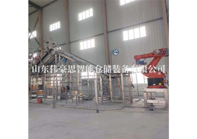 紙袋物料機器人拆垛拆包機 硫酸銅自動拆垛機器人現場