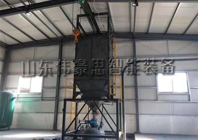 石粉自動噸袋破袋機(jī)，粉體噸包投料站應(yīng)用