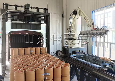 桶料全自動裝車機，濰坊自動裝車機器人廠家