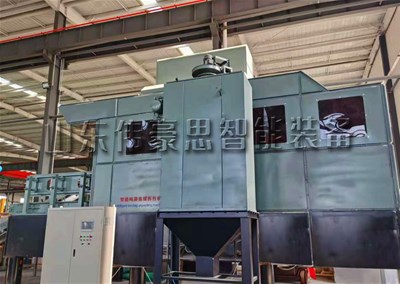 活性炭智能噸袋破袋機(jī)，連續(xù)噸包拆袋機(jī)試機(jī)中