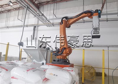 聚丙烯自動破袋機器人，機械手自動拆包設備應用