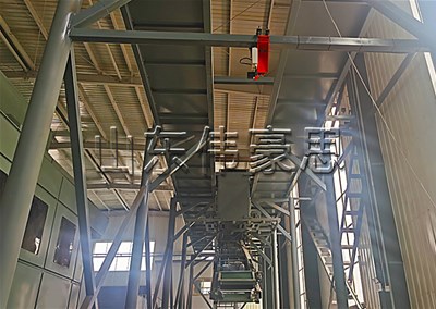 水泥袋全自動(dòng)裝車系統(tǒng)，高速自動(dòng)裝車機(jī)使用現(xiàn)場