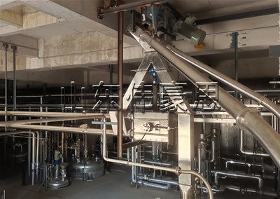 氫氧化鈉管鏈式輸送機，管鏈粉體輸送設備原理