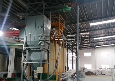 石墨粉自動噸袋破袋機，噸包投料站陜西案例